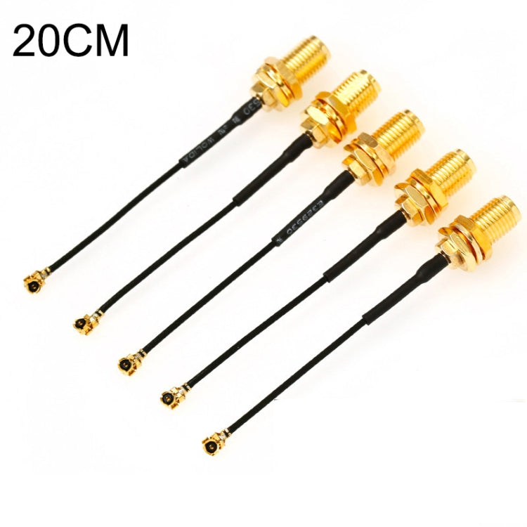 5 PCS / Set RG178 Ufl / IPX / IPEX to SMA Female Adapter Braid Cable, Length:20cm, 20cm 5 PCS / Set RG178 Ufl / IPX / IPEX to SMA Female Adapter Braid Cable, Length:20cm, 20cm